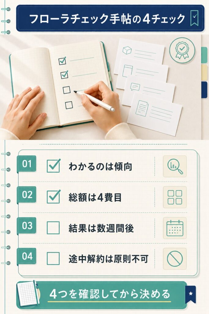 申し込み前に確認する4つのチェック項目